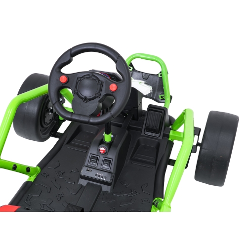 u Gokart na akumulator dla dzieci TORNADO z Funkcją Driftu Zielony DM-108